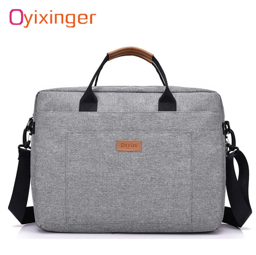 Men Canvas Business Briefcase Office Travel Messenger Large Tote Women's Computer Work Bag Business Trip File Package Laptop Bag