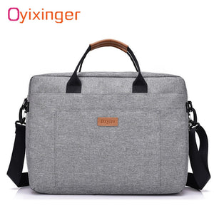 Men Canvas Business Briefcase Office Travel Messenger Large Tote Women's Computer Work Bag Business Trip File Package Laptop Bag