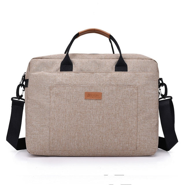 Men Canvas Business Briefcase Office Travel Messenger Large Tote Women's Computer Work Bag Business Trip File Package Laptop Bag