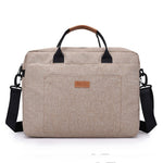 Men Canvas Business Briefcase Office Travel Messenger Large Tote Women's Computer Work Bag Business Trip File Package Laptop Bag