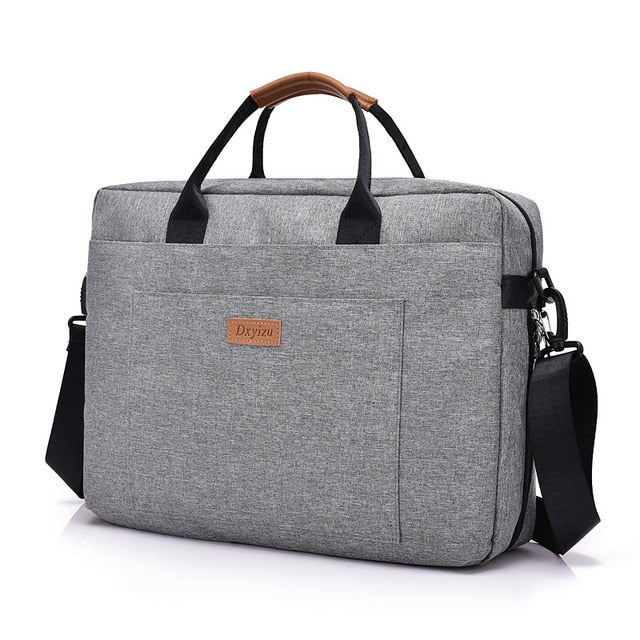 Men Canvas Business Briefcase Office Travel Messenger Large Tote Women's Computer Work Bag Business Trip File Package Laptop Bag