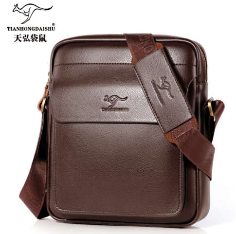 Men Casual Business Leather shoulder Messenger Bag Men's Crossbody male vintage crossbody ipad Laptop briefcase Messenger Bags