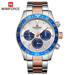 NAVIFORCE Top Luxury Brand Watches Men Fashion Casual Quartz 24 Hours Date Sport Watch Man Full Steel Business Waterproof Clock