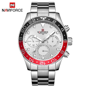 NAVIFORCE Top Luxury Brand Watches Men Fashion Casual Quartz 24 Hours Date Sport Watch Man Full Steel Business Waterproof Clock