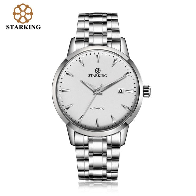 STARKING Original Brand Watch Men Automatic Self-wind Stainless Steel 5atm Waterproof Business Men Wrist Watch Timepieces AM0184