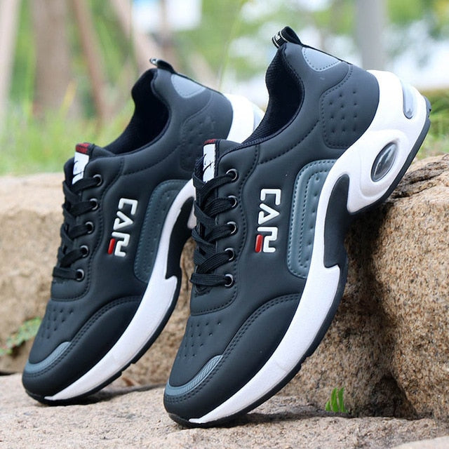 Men Running Shoes Air Cushion Sneakers Breathable Outdoor Walking Sport Shoes For Male Lace-up Casual Shoes Bubble Men Footwear