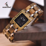 Relogio Feminino BOBO BIRD 25mm Women Watches Wooden Timepieces Luxury Brand Top Girlfriend Gifts in wood Box Drop Shipping