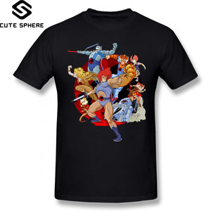 Thundercats T Shirt Thundercats T-Shirt Printed XXX Tee Shirt Mens Awesome 100 Percent Cotton Short Sleeve Basic Tshirt