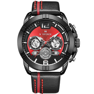 NAVIFORCE Men Watch Luxury Brand Mens Military Sports Quartz Watches Male Leather Waterproof Calendar Clock Relogio Masculino