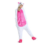 Kigurumi Pajama Adult Animal Unicorn Shark Onesie Women Men Couple 2019 Winter Pajamas Suit Kegurumi Sleepwear Flannel Pijamas