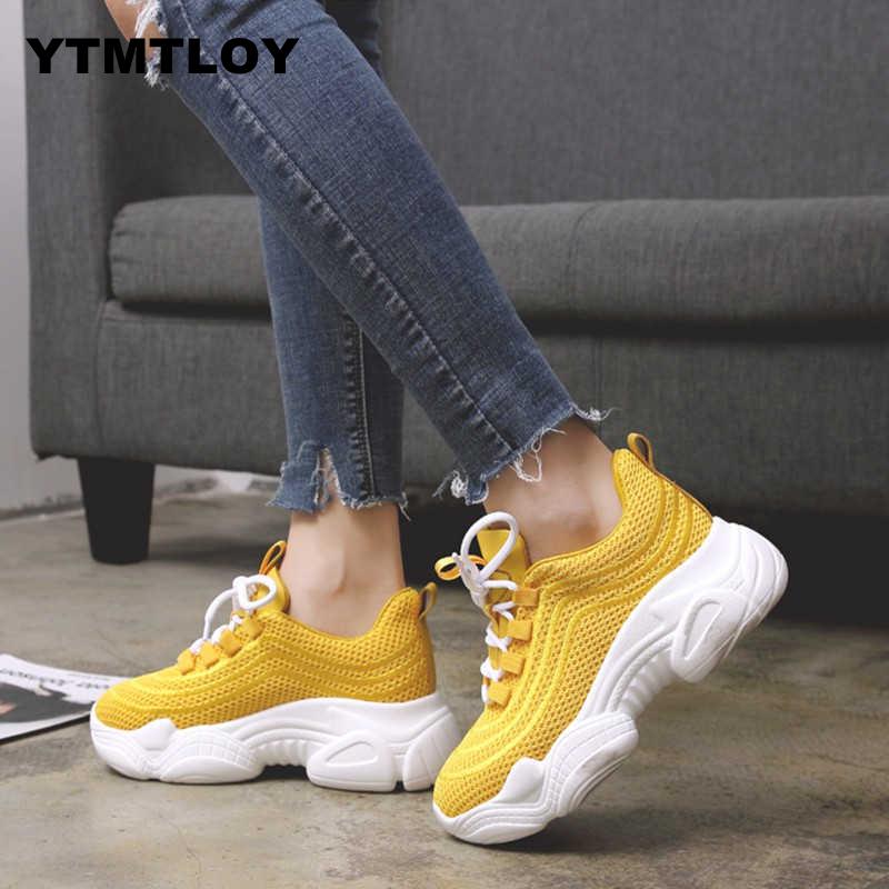 Women Sneakers Autumn  air Mesh Tenis Fashion Casual Shoes Woman Comfortable Breathable Flats Female Platform Chaussure Femme 0