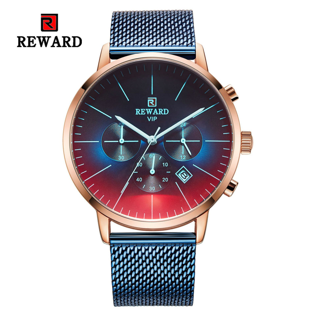 Mens Chronograph Waterproof Watch Men Mesh Strap Quartz Casual Business Men Wrist Watch Top Brand Luxury Male Clock 2019 Relojes