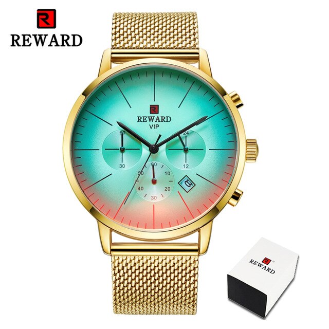 Mens Chronograph Waterproof Watch Men Mesh Strap Quartz Casual Business Men Wrist Watch Top Brand Luxury Male Clock 2019 Relojes