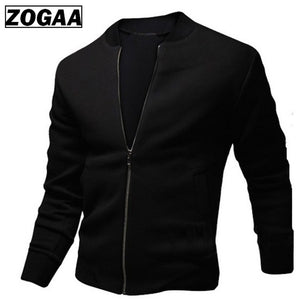 ZOGAA Spring Autumn Plus Size Mens Coats and Jackets Men's Zipper Jacket Casual Streetwear Hip Hop Slim Fit Coat Men Clothing