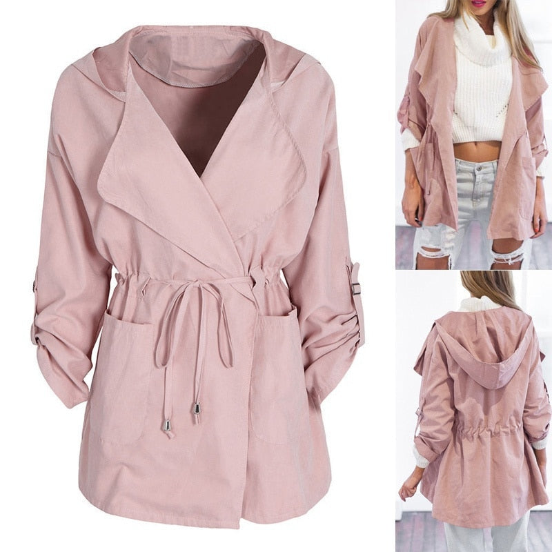 ZOGAA spring new womens jackets and coats Casual streetwear 5 colors Hooded windbreaker plus size S-3XL windbreaker women