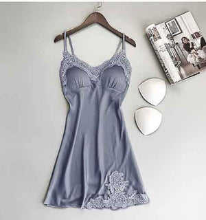 Sexy Women's Robe & Gown Sets Lace Bathrobe + Night Dress 4 Four Pieces Sleepwear Womens Sleep Set Faux Silk Robe Femme Lingerie